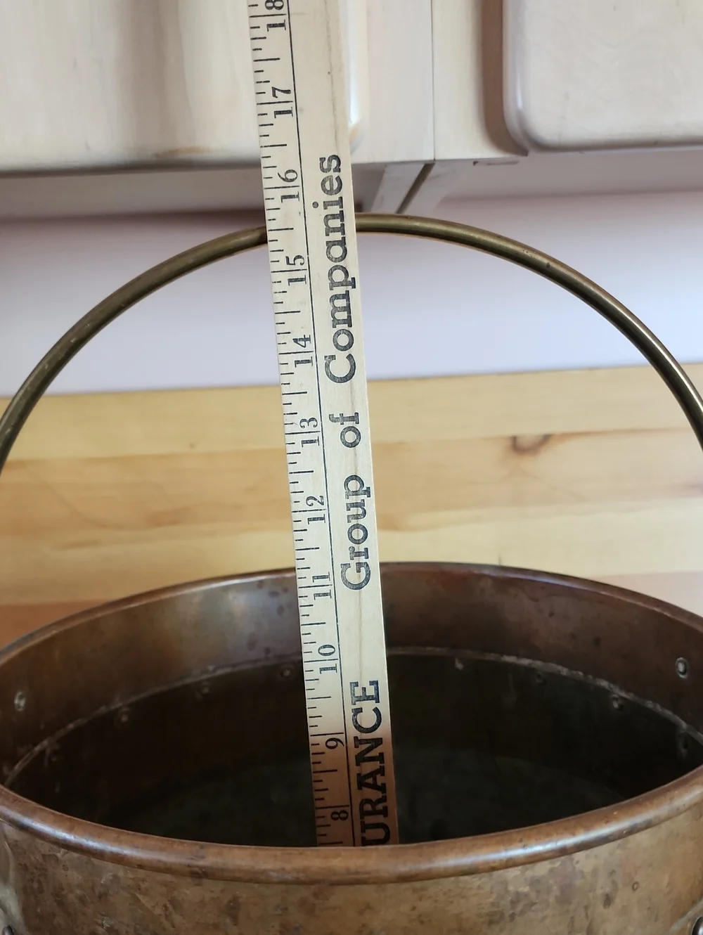Antigue English Copper & Brass Jardiniere Bucket.